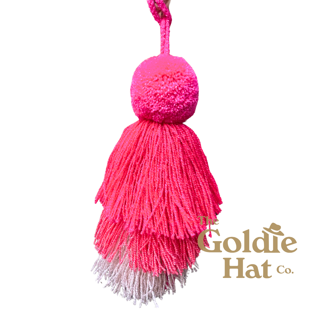 Shades of Pink Pompom Palma Bag Small