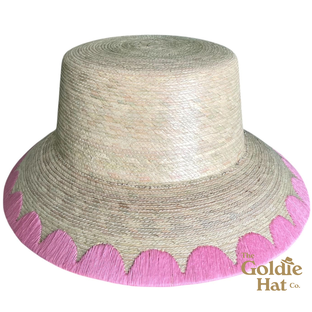 Pink Scallop Bucket Hat