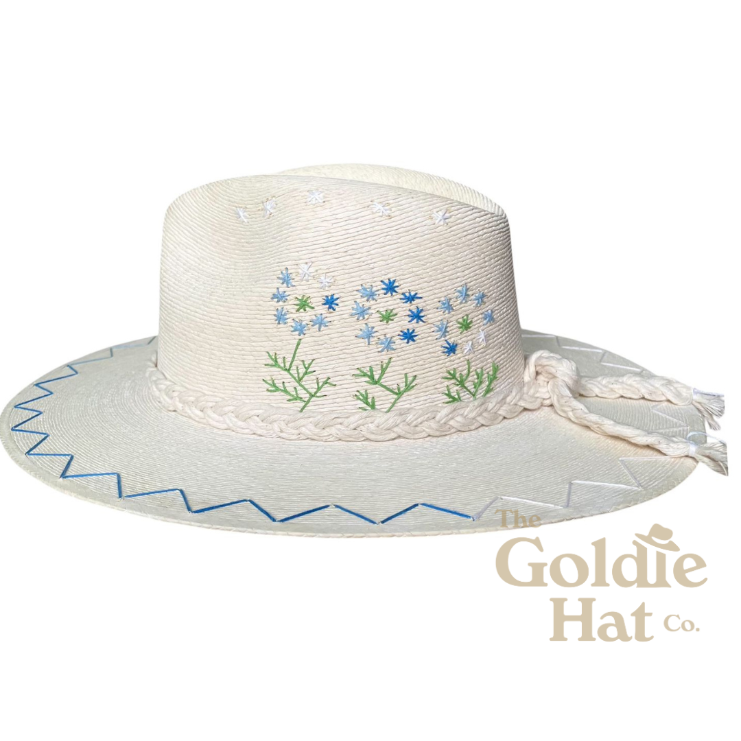 Margarita Blue Floral Hat