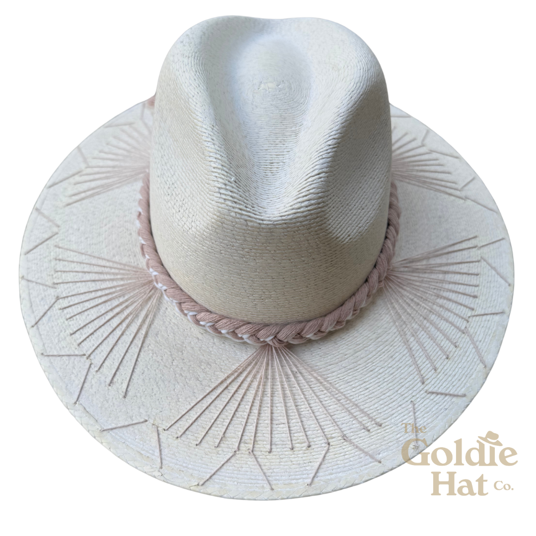 Dusty Rose Bow Palma Hat