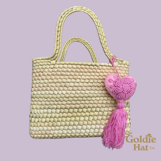 Pink Heart Pom