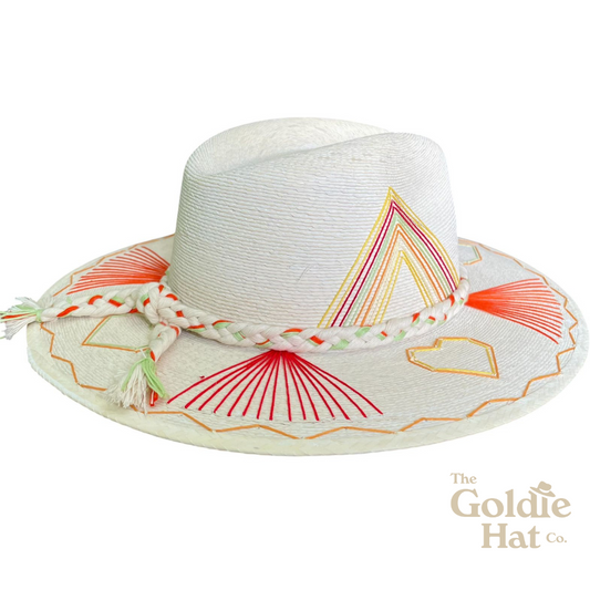 Heart Palma Orange Multicolor Band Hat