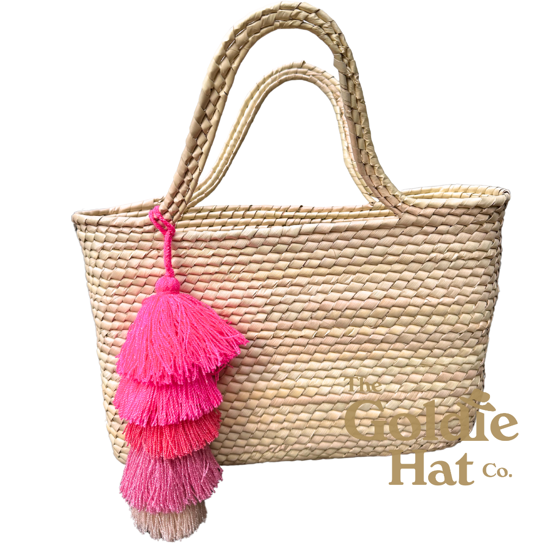 Pink Tassel Palma Medium Bag