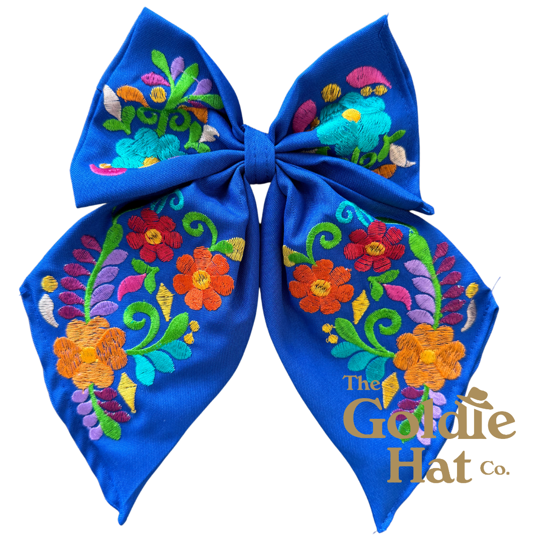 Medium Embroidered Bow