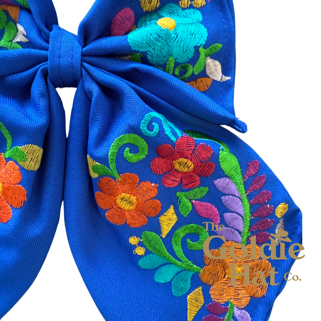 Medium Embroidered Bow