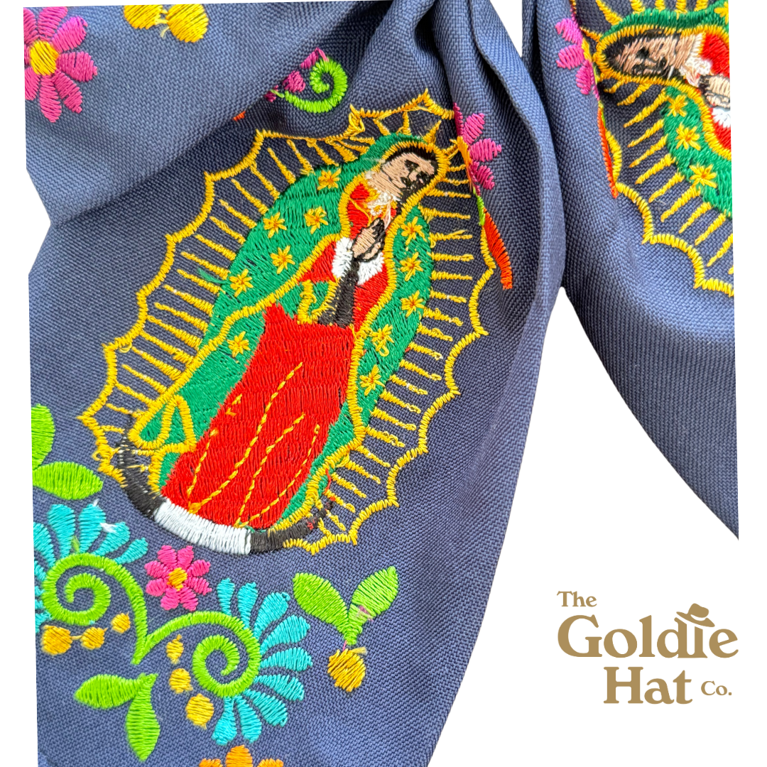 Medium Embroidered Mary Bow