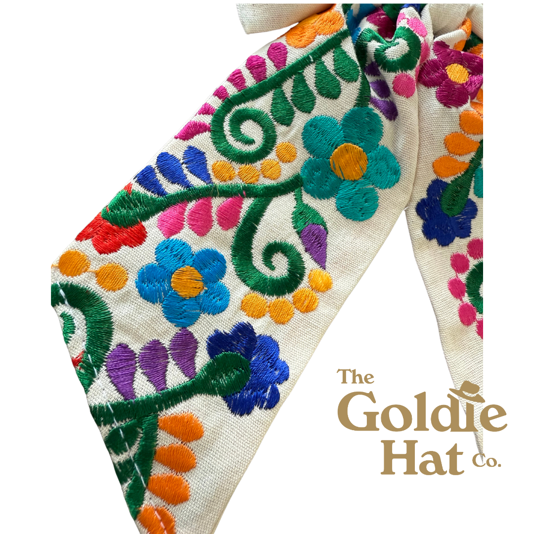 Medium Embroidered Bow