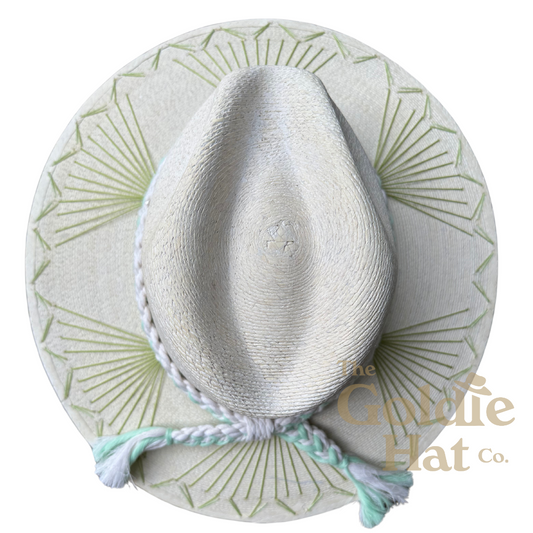 Mallorca Hat Lime & Turquoise